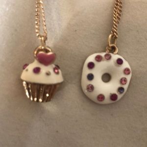 2 in 1 Donut & cupcake necklaces